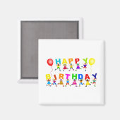 Happy Birthday Magneet (Voorkant / Achterkant)
