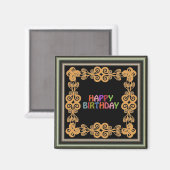 Happy Birthday Magnet (Voorkant / Achterkant)