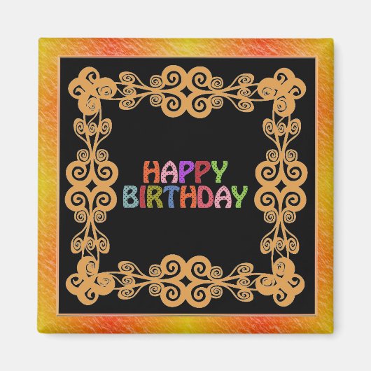 Happy Birthday Magnet (Voorkant)
