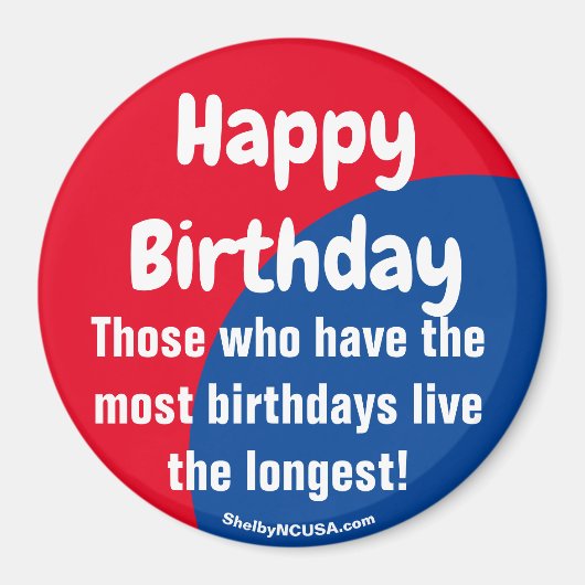 Happy Birthday magnet (Voorkant)