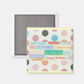 Happy Birthday Magnet (Voorkant / Achterkant)