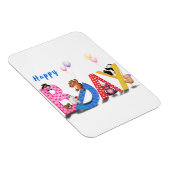 Happy Birthday Magnet Baby Partij Magneet (Rechterzijde)