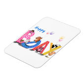 Happy Birthday Magnet Baby Partij Magneet (Linkerzijde)