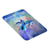 Happy Birthday Magnet - Happy Couple Dolphins Magneet (Rechterzijde)