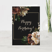 Happy Birthday Magnolia Kaart (Voorkant)