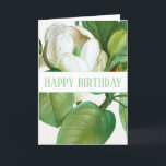 "HAPPY BIRTHDAY" MAGNOLIA-WENSKAART KAART<br><div class="desc">"HAPPY BIRTHDAY"  WENSKAART MET BOTANICAL ILLUSTRATION OF "MAGNOLIA" BY PIERRE-JOSEPH REDOUTÉ</div>
