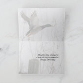 Happy Birthday Mallard Duck Kaart (Binnen)