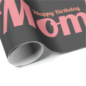 Happy Birthday Mam Blush Pink Wrapping Paper Cadeaupapier (Rol Hoek)