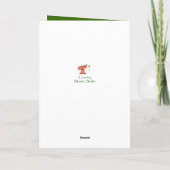 Happy Birthday Mam Chickadee, Bird & Lace Kaart (Achterkant)