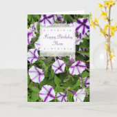 Happy Birthday Mam Custom Card Flowers Kaart (Gele Bloem)