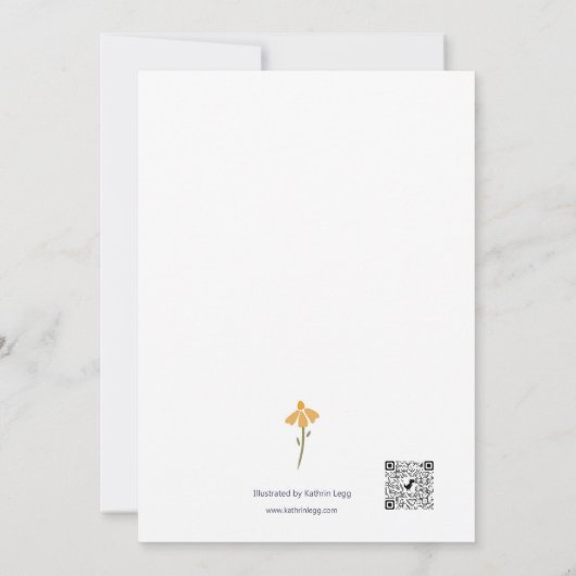 Happy Birthday Mam Floral Bedankkaart (Achterkant)