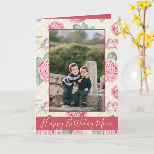 Happy Birthday Mam Floral Kaart (Gele Bloem)