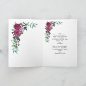 Happy Birthday Mam Floral Rozen Kaart (Binnen)