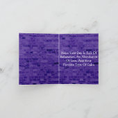 Happy Birthday Mam Foto Paars en White Kaart (Binnen)