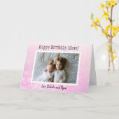 Happy Birthday Mam Fotokaart Kaart (Gele Bloem)