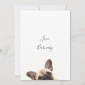 Happy Birthday Mam French Bulldog Foto Feestdagenkaart (Achterkant)