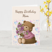 Happy Birthday Mam Love Appreciate Beer Flowers Kaart (Gele Bloem)