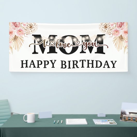 Happy Birthday Mam Party Spandoek (Beurs)