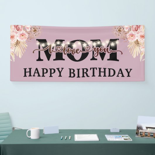 Happy Birthday Mam Party Spandoek (Beurs)