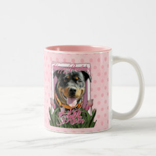 Happy Birthday Mam - Rottweiler - SambaParTi Tweekleurige Koffiemok