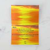 Happy Birthday Mam Sunset 2295 Greeting Kaart (Binnen)