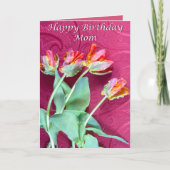 Happy Birthday mam Vibrant Tulips Kaart (Voorkant)