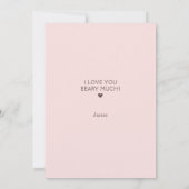 Happy Birthday Mama Beer houdt van je beenveel Kaa Aankondiging (Achterkant)