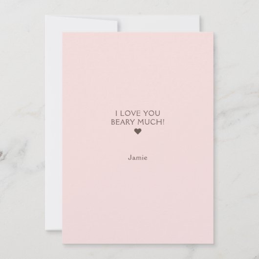 Happy Birthday Mama Beer houdt van je beenveel Kaa Aankondiging (Achterkant)