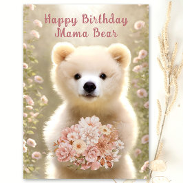 Happy Birthday Mama Beer houdt van je beenveel Kaa Aankondiging