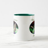 Happy Birthday mama Butterfly Tweekleurige Koffiemok (Center)