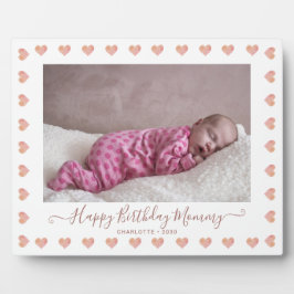 Happy Birthday mama Custom Baby Photo Plaque Fotoplaat