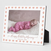 Happy Birthday mama Custom Baby Photo Plaque Fotoplaat (Zijkant)