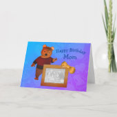 Happy Birthday mama Cute Beer Fotokaart Kaart (Voorkant)