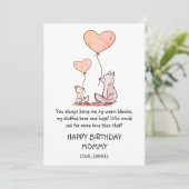 Happy Birthday mama en Baby (Staand voorkant)
