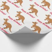 Happy Birthday Mama en Joey Cadeaupapier (Hoek)