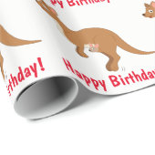 Happy Birthday Mama en Joey Cadeaupapier (Rol Hoek)