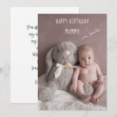 Happy Birthday mama Feestdagenkaart (Voorkant / Achterkant)