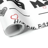 Happy Birthday Mama Geschenkpapier Cadeaupapier (Rol Hoek)