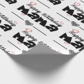 Happy Birthday Mama Geschenkpapier Cadeaupapier (Hoek)