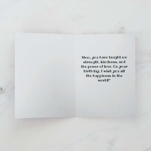 Happy Birthday mama Kaart (Binnen)