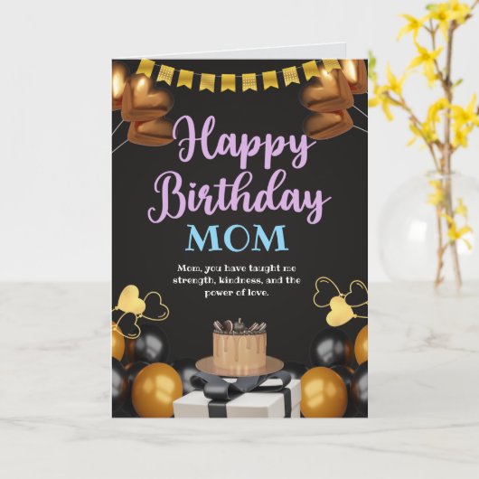 Happy Birthday mama Kaart (Gele Bloem)