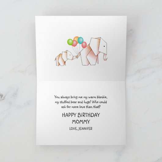 Happy Birthday mama Kaart (Binnen)