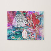 Happy Birthday Mama Llama aanpassen Legpuzzel (Horizontaal)