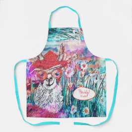 Happy Birthday Mama Llama aanpassen Schort