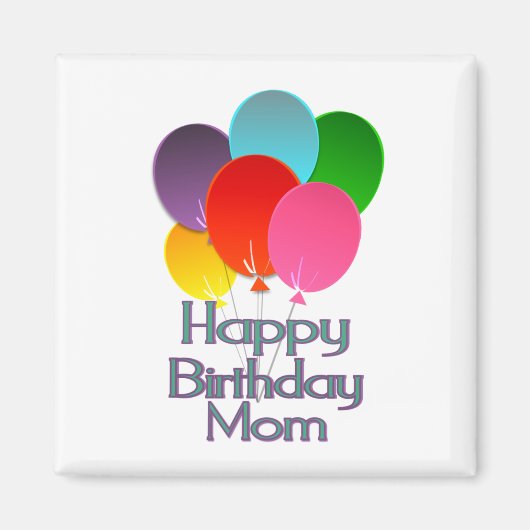 Happy Birthday mama Magneet (Voorkant)
