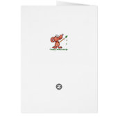 Happy Birthday mama, Moeder Cute Duck Red Boots (Achterkant)