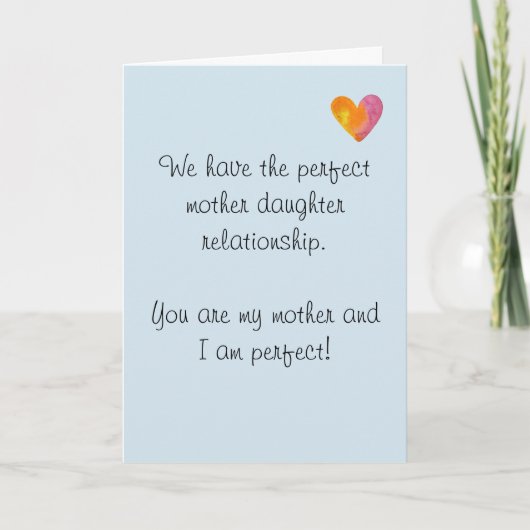 Happy Birthday mama Moeder Humor Funny Kaart (Voorkant)