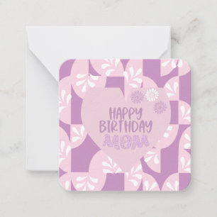 Happy Birthday mama Notitiekaartje