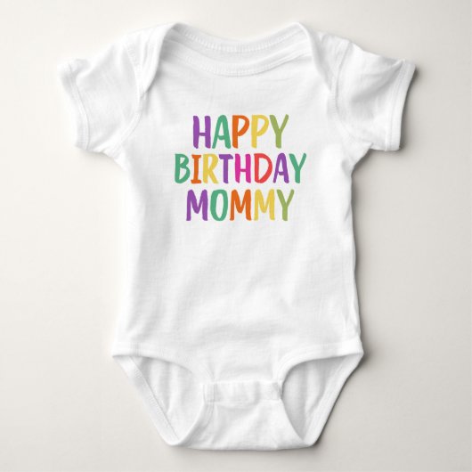 Happy Birthday mama Romper (Voorkant)