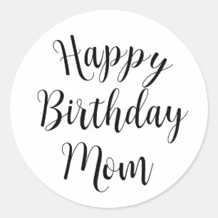 Happy Birthday mama Ronde Sticker